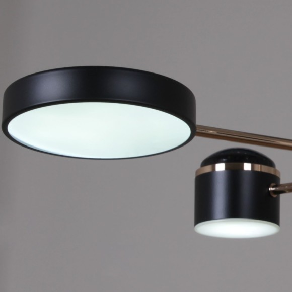 Люстра на штанге Reluce 13289-4.3-06 BK+GD CR