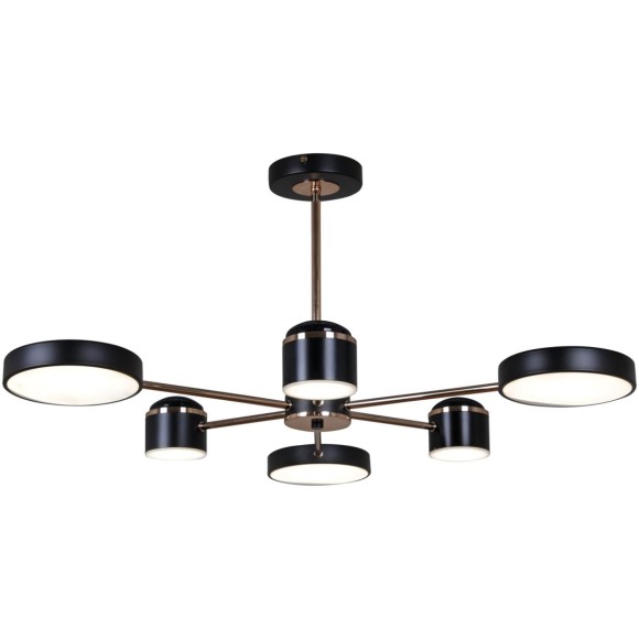 Люстра на штанге Reluce 13289-4.3-06 BK+GD CR