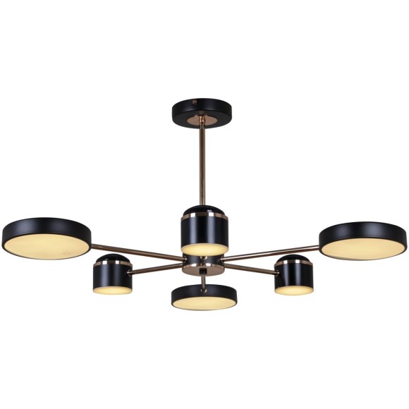 Люстра на штанге Reluce 13289-4.3-06 BK+GD CR