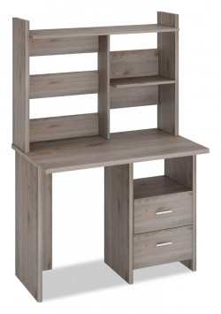 Стол компьютерный Домино Лайт СКЛ-Прям100+НКЛ-100 MER_SKL-Pryam100_NKL-100_N