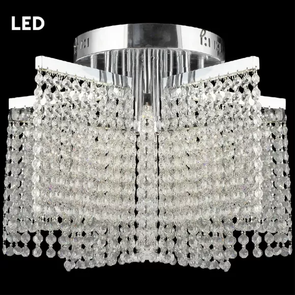 Потолочная люстра Reluce 02653-0.3-60W LED CH, Хром, Прозрачный, От теплого до холодного Потолочная люстра Reluce 02653-0.3-60W LED CH, Хром, Прозрачный, От теплого до холодного
