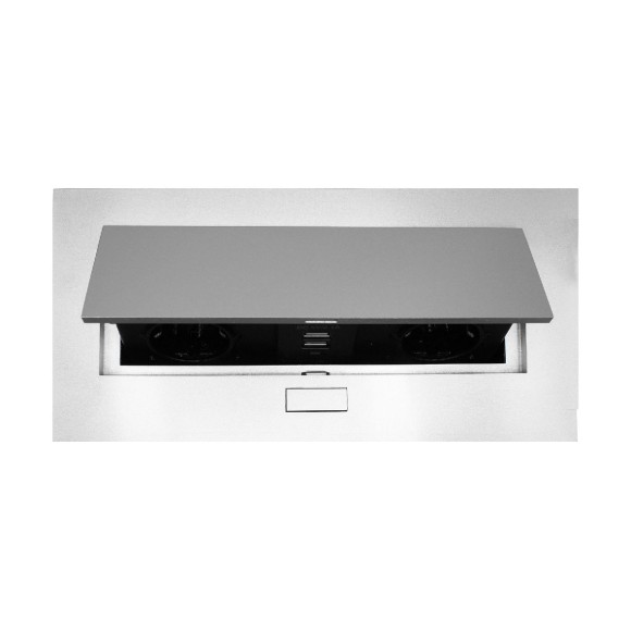 Блок розеток (2 секции полуавтоматический 2 USB с кабелем питания) Mebax 00-00002884