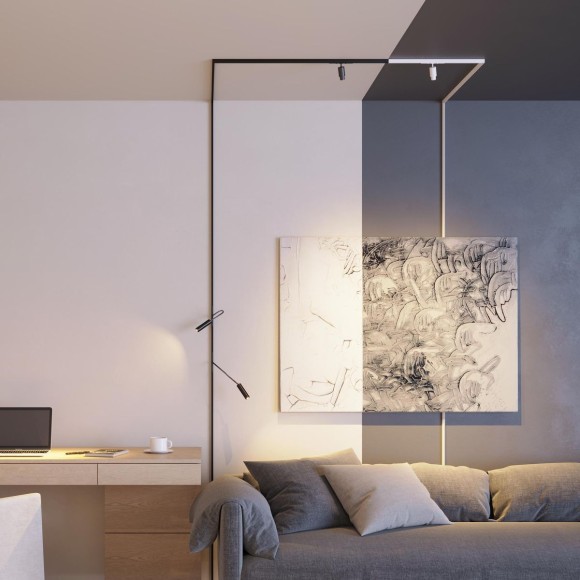 Трековый магнитный светильник Arlight MAG-MICROCOSM-SPOT-ZOOM-R59-12W Warm3000 (WH, 20-60 deg, 24V) (IP20 Металл) 052104