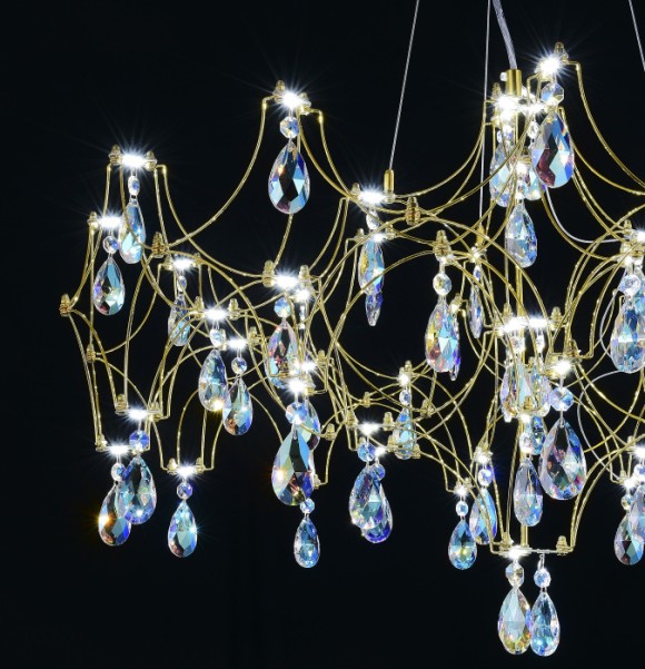 Подвесная люстра с пультом управления Myfar Ileria MR2652-57P-50CD