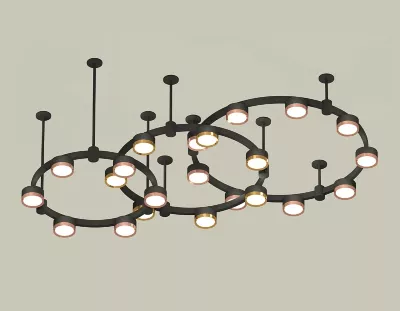 Комплект подвесного светильника Ambrella Light Techno Ring XR92222100 (A9222, A9227, C9233, C9242, C9238, C9232, N8126, N8124)