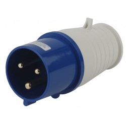 Вилка ЭРА V-32-2P-PE-IP44 переносная 023 2Р+РЕ 32А 220В IP44 Б0032852