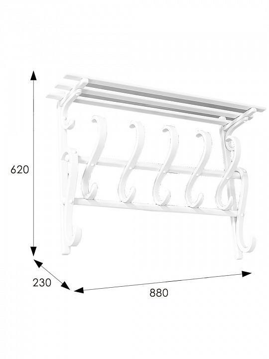 Вешалка-полка В 7Н ML_006778