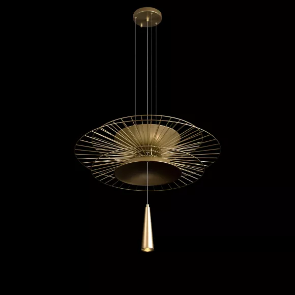 Подвесная люстра Loft IT Star 10141B/600 Gold, Золото, Металл, Дизайнерский стиль, крупный план