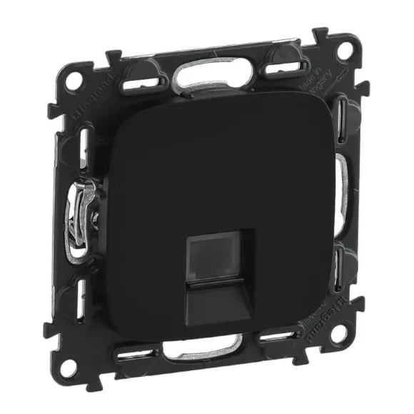 Информационная розетка RJ45 Legrand Valena Allure антрацит 753948 Информационная розетка RJ45 Legrand Valena Allure антрацит 753948