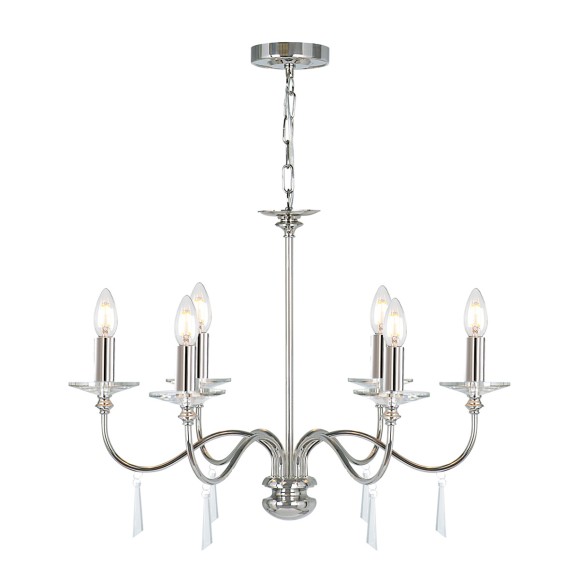 Подвесная люстра Elstead Lighting Finsbury park FP6-POL-NICKEL
