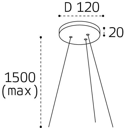 Основание для подвесного светильника Italline IT011-5025 black