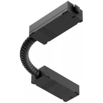 Трековый угловой коннектор (гибкий) EKS COLIBRI 220V чёрный, 100 шт/кор 0У-00001342