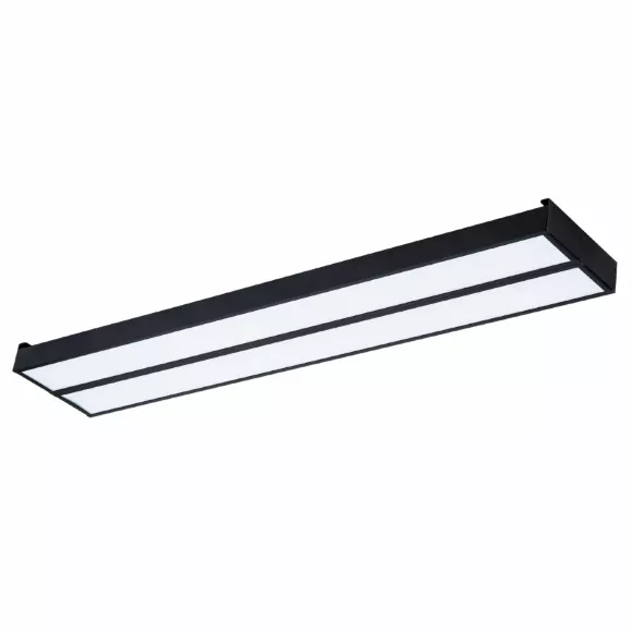 Светодиодная панель Uniel ULO-K15A 2x16W/4000K/L100 IP44 BLACK UL-00012588