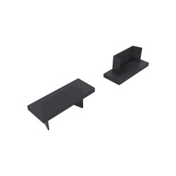 Комплект заглушек для алюминиевого профиля профилю 08-01/05-Ч 10шт Apeyron 3-08-01/05-Ч