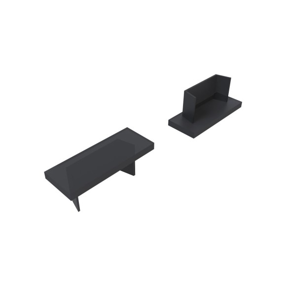 Комплект заглушек для алюминиевого профиля профилю 08-01/05-Ч 10шт Apeyron 3-08-01/05-Ч