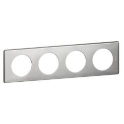 Рамка 4-постовая Legrand Celiane сильвер пунктум 068724