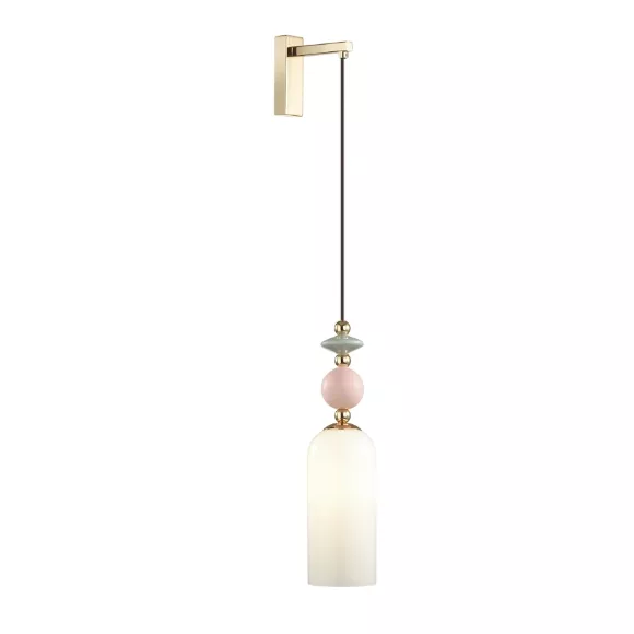 Бра Odeon Light CANDY 4861/1WA, Золото, Белый, Металл Бра Odeon Light CANDY 4861/1WA, Золото, Белый, Металл