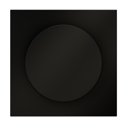 Накладка для светорегулятора поворотно-нажимного Voltum S70 (черный матовый) VLS002008