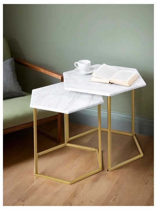 Набор из 2 столов журнальных МеталлАрт М003 ML_4673750200844