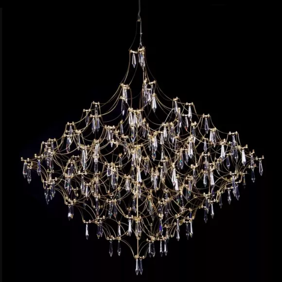 Подвесная люстра Loft IT Mira 10259/1200 Gold Asfour, Золото, Теплый белый, Металл, крупный план Подвесная люстра Loft IT Mira 10259/1200 Gold Asfour, Золото, Теплый белый, Металл, крупный план