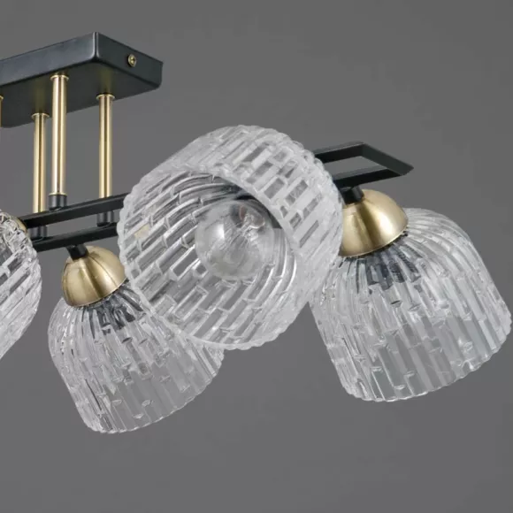 Потолочная люстра Illumico IL0794-6SQ-25BKAB ELITE, декоративные элементы крупным планом Потолочная люстра Illumico IL0794-6SQ-25BKAB ELITE, декоративные элементы крупным планом