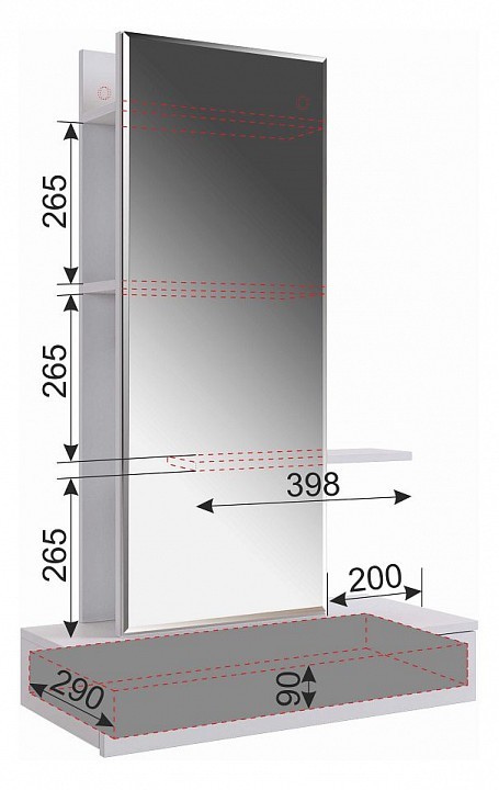 Стол туалетный Мария STM-01.1544 MBS_STM-01_1544