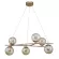 Подвесная люстра Escada Balance 1119/6S Gold, Матовое золото, Янтарный, Золото