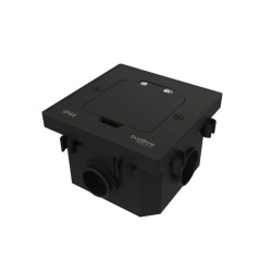 Лючок на 2 модуля IP44 с монтажной коробкой для бетонных полов , тип MDK20 Systeme Elecrtic MultiDesk MDK20202MBC