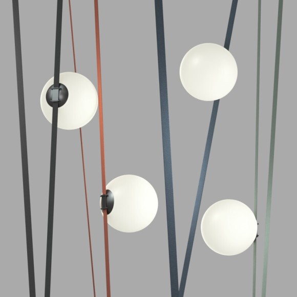 Трековый однофазный светильник Denkirs Belty Orb DK5554-BK