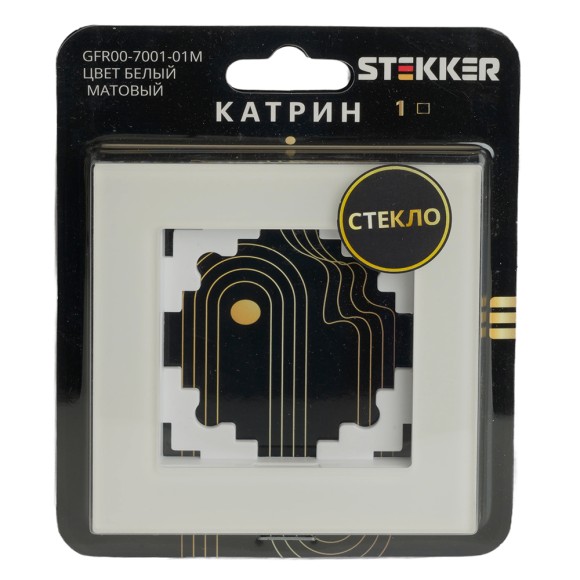 Рамка одноместная Stekker GFR00-7001-01M Катрин 49594