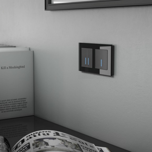 Сенсорный выключатель двухклавишный с подсветкой Werkel 4690389179570 W4520008