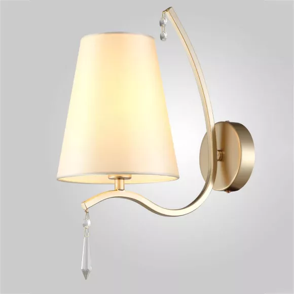 Бра Crystal Lux Renata AP1 Gold, Матовое золото, Бежевый, Золото, крупный план Бра Crystal Lux Renata AP1 Gold, Матовое золото, Бежевый, Золото, крупный план