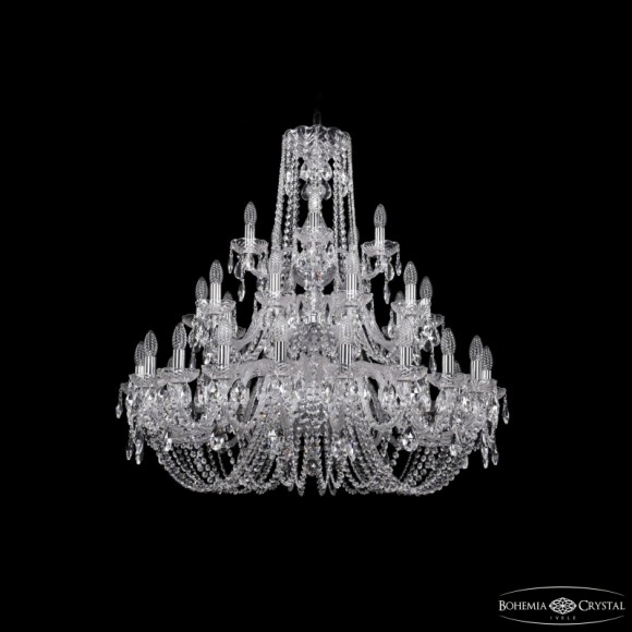 Подвесная люстра Bohemia Ivele Crystal 1402/20+10+5/360/3d Ni