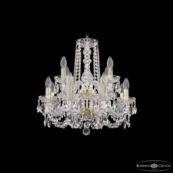 Подвесная люстра Bohemia Ivele Crystal 1402/8+4/160/2d G