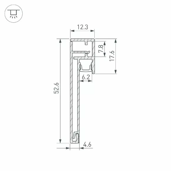 Профиль Arlight PLINTUS-H54B-2000 WHITE 046141 Профиль Arlight PLINTUS-H54B-2000 WHITE 046141
