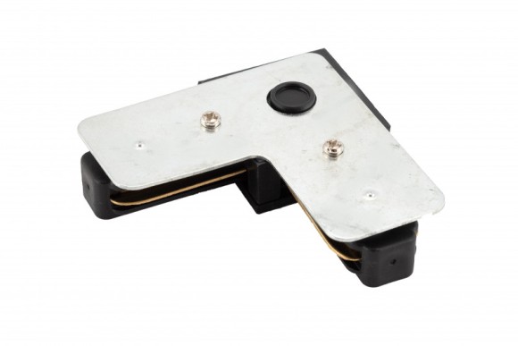Коннектор L-образный Denkirs DK Track Black TR1102-BK