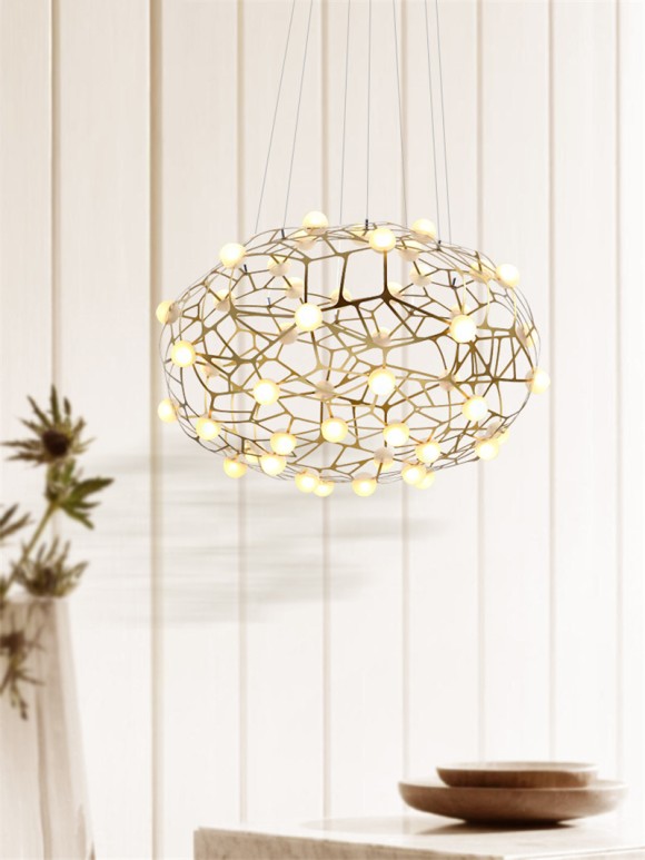 Подвесная светодиодная люстра Delight Collection 8900 MP8900S gold