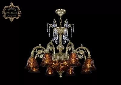 Подвесная люстра Art Classic 31.14.8.KR175SP.250IT.G.Sp.Amber.1B