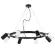 Подвесная люстра Lightstar Rullo (571018+214437-4+214436-4) LR018374364, Черный, Разноцветный, Металл