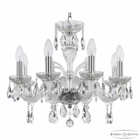 Подвесная люстра Bohemia Ivele Crystal 118/8/165 Ni Подвесная люстра Bohemia Ivele Crystal 118/8/165 Ni