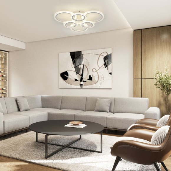 Потолочная светодиодная люстра с пультом управления Escada Avani 10258/6LED