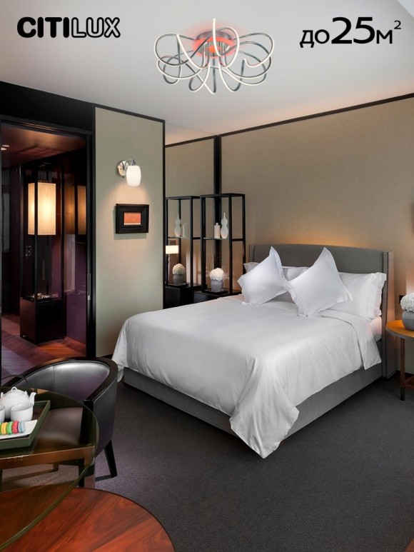 Потолочная светодиодная люстра Citilux Джемини Смарт CL229A161E