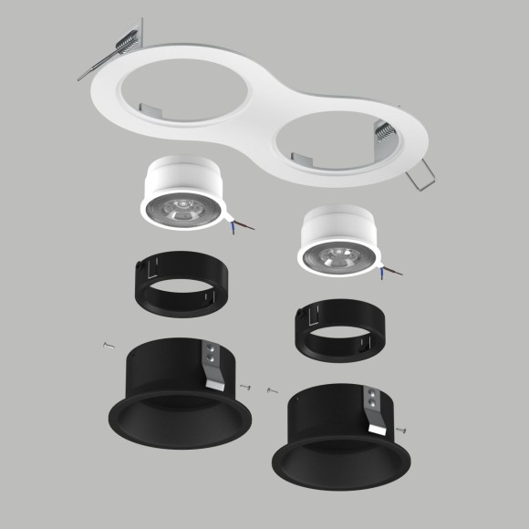 Встраиваемый светильник Lightstar Domino (214626+214607+214607+214007+214007) D6260707BMOD