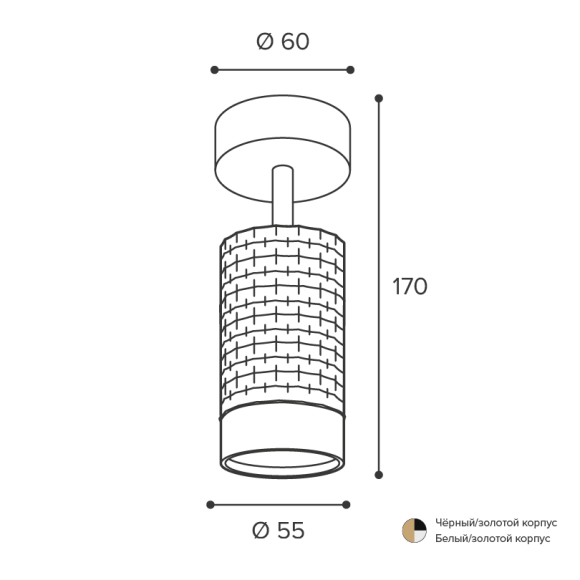 Спот Wolta Cella WSL-GU10/S10BG