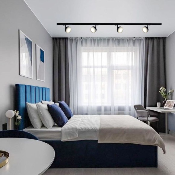 Трековый однофазный светильник Reluce 53008-9.3-001CT GX53 BK