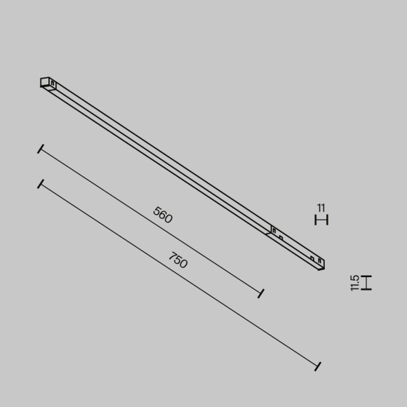 Трековый магнитный светильник Maytoni Technical Basis Exility X TR240-4-12WTW-DD2-B