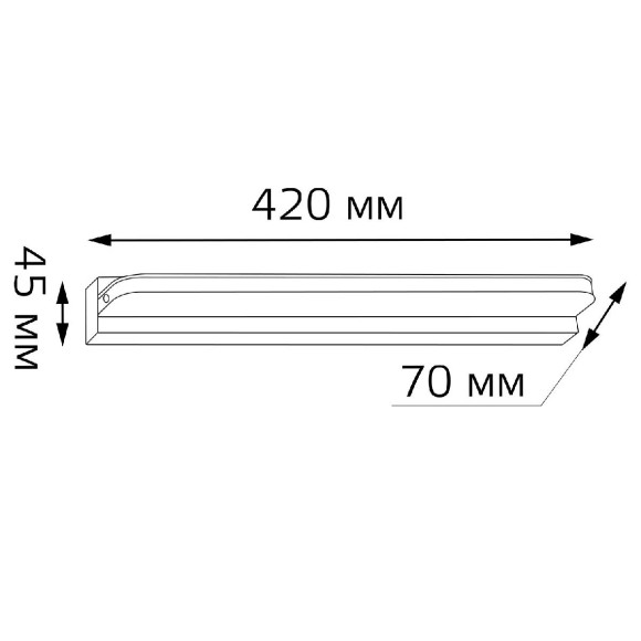Настенный светильник Gauss Venera BR003