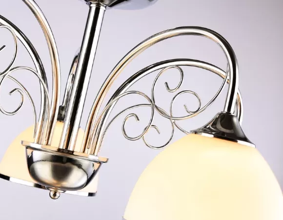 Подвесная люстра Ambrella Light Traditional TR3182, Хром, Белый, Металл, крупный план Подвесная люстра Ambrella Light Traditional TR3182, Хром, Белый, Металл, крупный план
