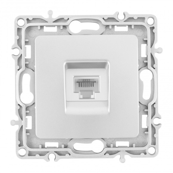 Розетка телефонная RJ11 Arte Milano 217.51-1.silver