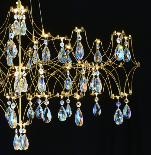 Подвесная люстра с пультом управления Myfar Ileria MR2653-57P-50CD